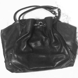 Black Leather Cole Haan handbag